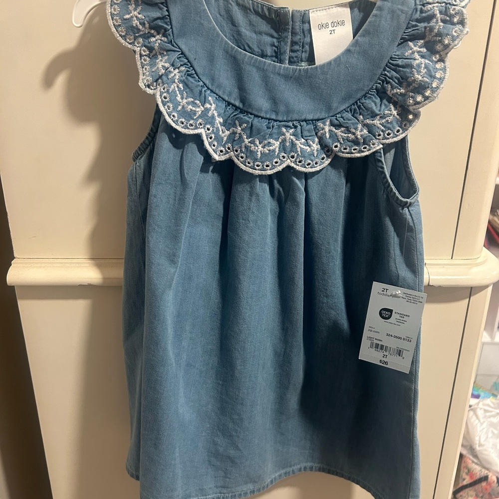 OshKosh B'gosh Blue Casual Kids Dress